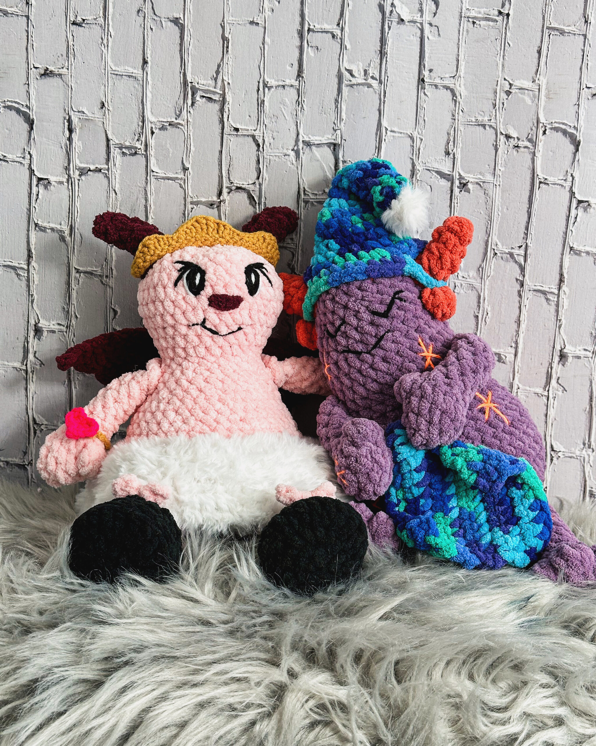 Princess Lyla and Sleepy Slowpy Monster Bundle Pattern Pack - Stella’s Monsters - Image 2