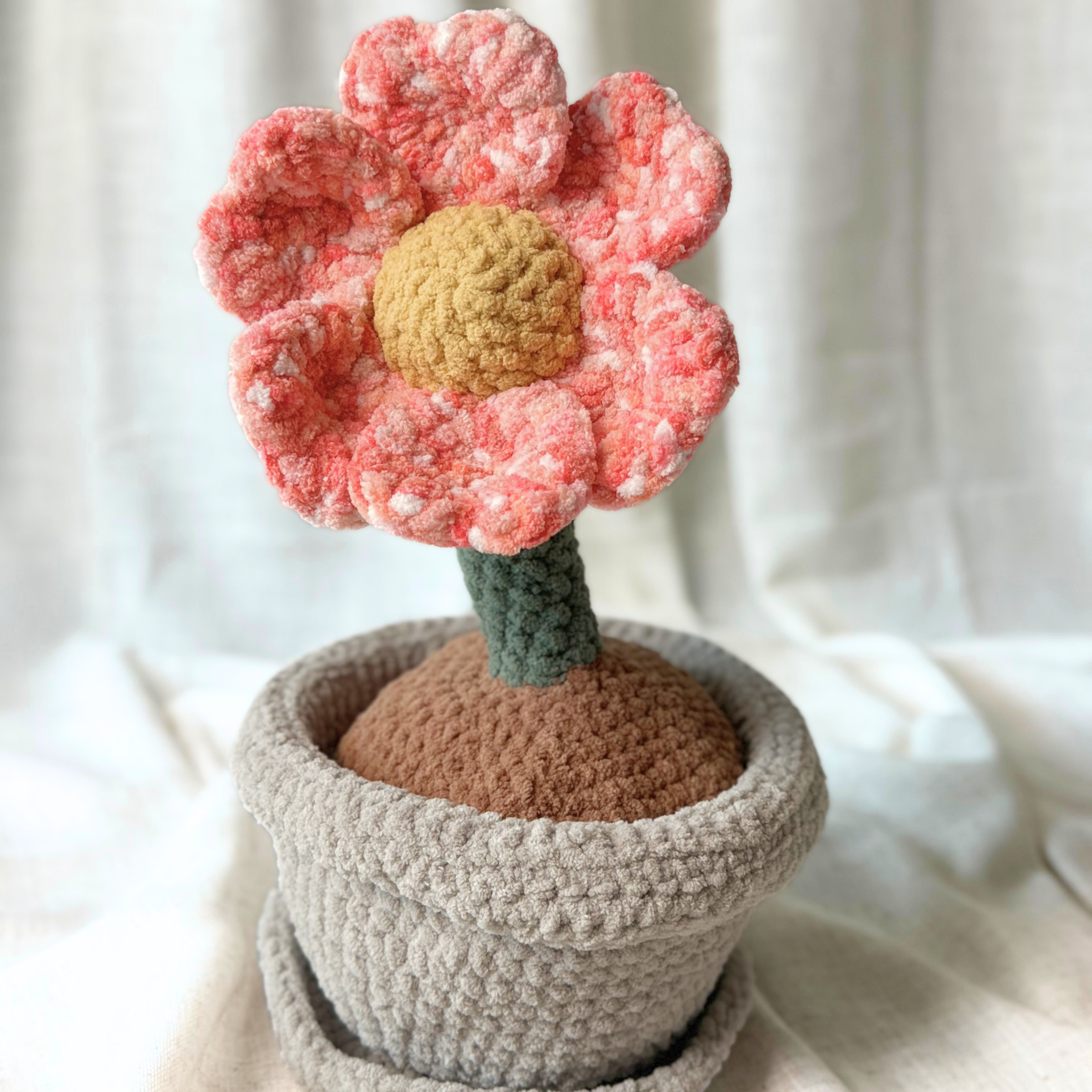 Fidget Friend Flower Crochet Pattern | Digital PDF File | Desk Pal - Image 5