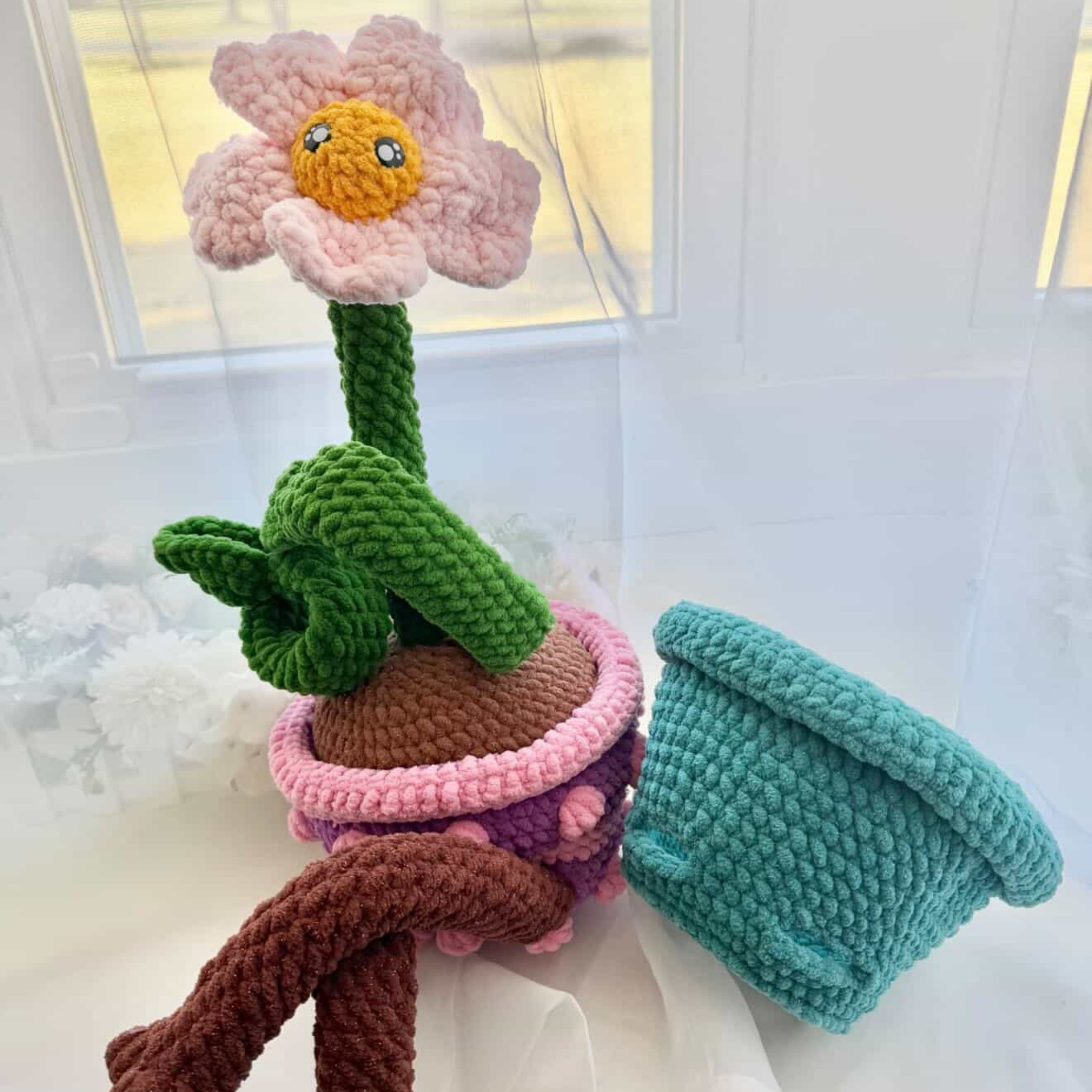 Fidget Friend Flower Crochet Pattern | Digital PDF File | Desk Pal - Image 7