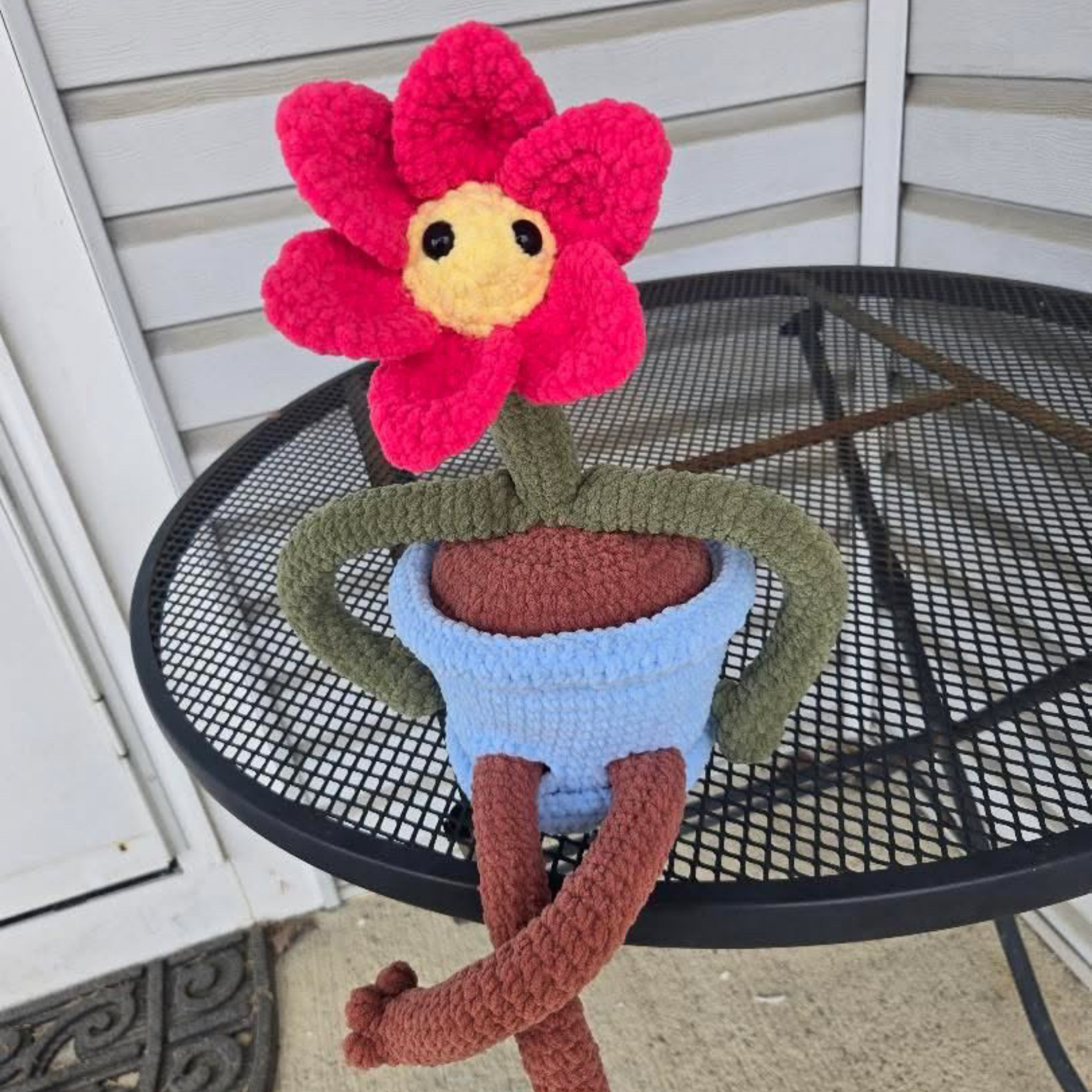 Fidget Friend Flower Crochet Pattern | Digital PDF File | Desk Pal - Image 10