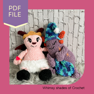 Princess Lyla and Sleepy Slowpy Monster Bundle Pattern Pack - Stella’s Monsters