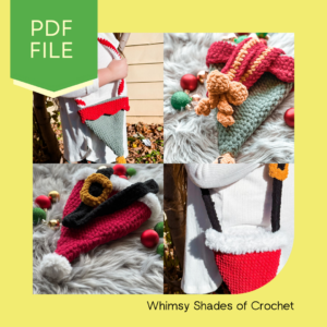 The Christmas Hat Purse Bundle- A Christmas Accessory Crochet Pattern Must Have