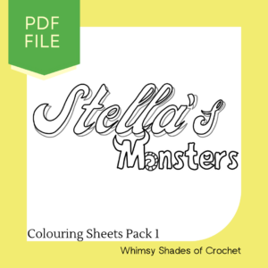 Cute Monster colouring sheets Pack 1 - Gift for kids, gift for adults, colouring pages, kid's activities, monster colouring pages