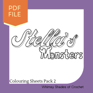 Pack 2 of Cute Monster colouring sheets // Gift for kids, gift for adults, colouring pages, kid's activities, monster colouring pages