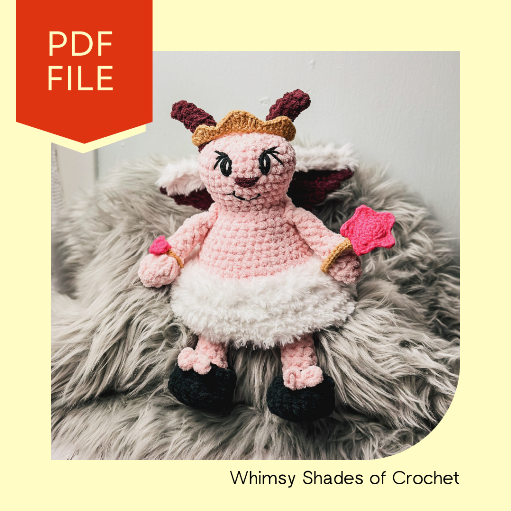 Adorable Princess Lyla the fearless leader Monster Crochet Pattern - Stella’s Monsters