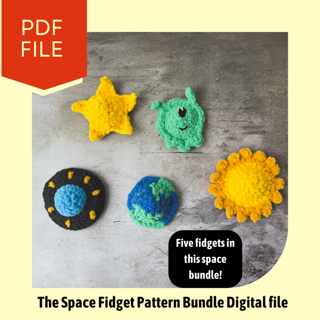 The Space Fidget Pattern Bundle PDF Pattern// Pop it Fidget Toy Pattern | for Anxiety | for kids | for adults